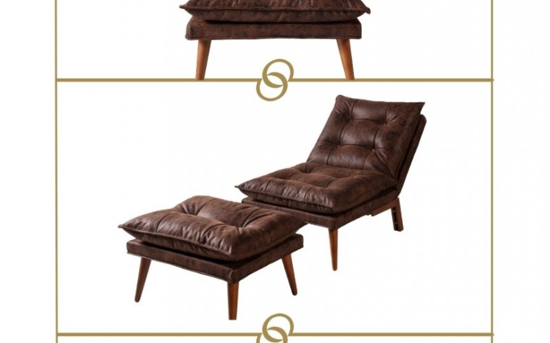 Orchy Yataklı Berjer+Puf